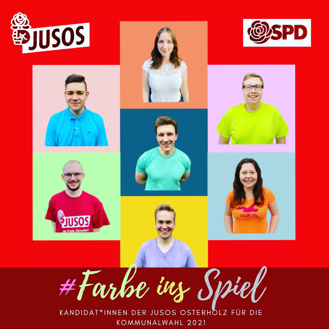 Juso-Kandidat*innen Kommunalwahl 2021